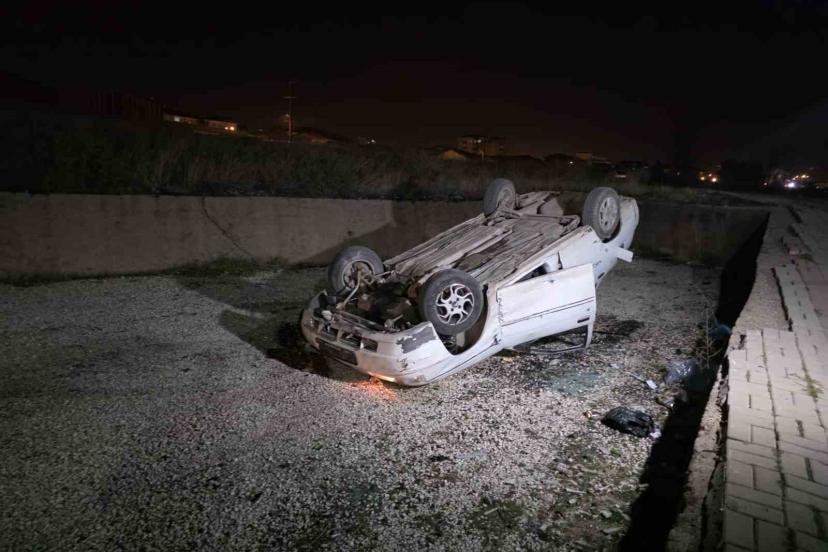Kırıkkale’de otomobil takla attı: 1 yaralı