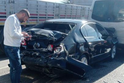 Kulu’da zincirleme trafik kazası: 2 yaralı