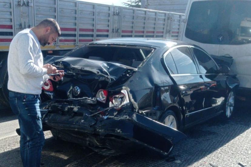 Kulu’da zincirleme trafik kazası: 2 yaralı