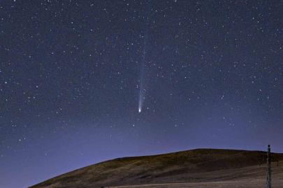 Lemmon kuyruklu yıldızı Bitlis semalarında parladı