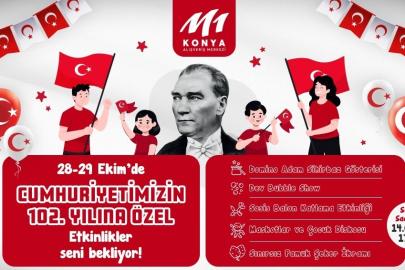 M1 Konya AVM’DE Cumhuriyet’in 102’nci yılı coşkuyla kutlanıyor