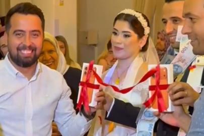Manisa’da gelin ve damada sürpriz düğün hediyesi