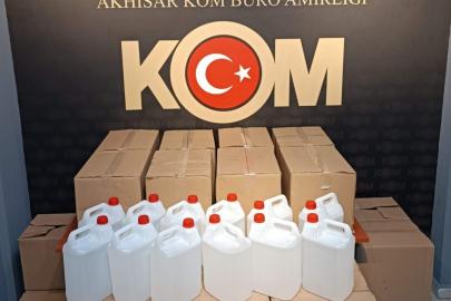 Manisa’da kaçak alkol operasyonu