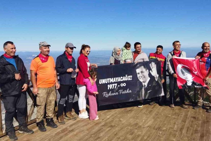 Manisa’da ’Şehitlikten zirveye’ 1500 metrelik anma tırmanışı