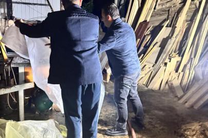 Marangoz atölyesinde çıkan yangın itfaiye ekiplerince söndürüldü