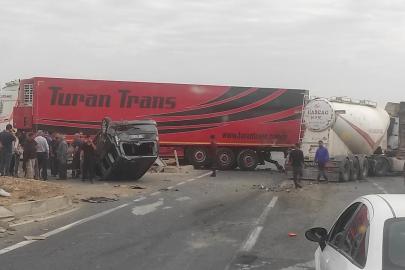 Mardin’de zincirleme trafik kazası: 3 yaralı
