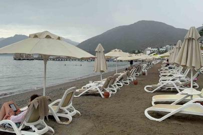 Marmaris’te yağmur ve deniz keyfi bir arada