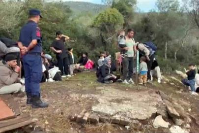 Milas’ta 33’ü çocuk, 74 düzensiz göçmen yakalandı