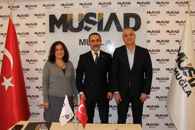 MSKÜ, İİBF Dekanı Görgülü’den MÜSİAD Muğla Şubesine iade ziyareti