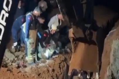 Mudanya Ülküköy’de göçük: İki kişi toprak altında kaldı