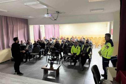 Mudurnu’da taşımalı eğitim şoförlerine güvenlik eğitimi