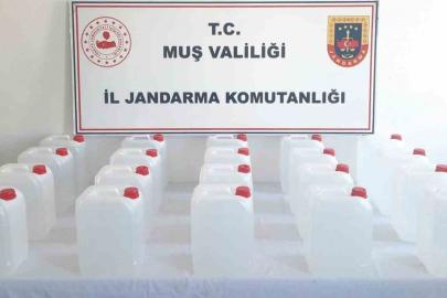 Muş’ta 100 litre etil alkol ele geçirildi