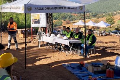 Nazilli Orman İşletme Müdürlüğü’nde üretim tatbikatı yapıldı