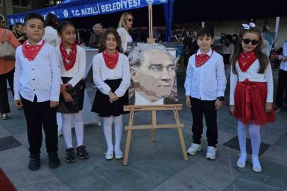 Nazilli’de ‘Cumhuriyet Çocukları Resim Sergisi’ açıldı