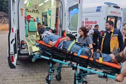 Nazilli’de kamyonet uçuruma yuvarlandı: 3 yaralı