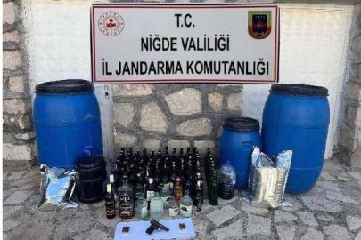 Niğde’de jandarmadan kaçak alkol operasyonu
