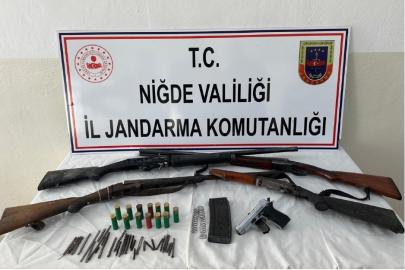 Niğde’de ruhsatsız silah operasyonu: 2 kişiye adli işlem başlatıldı
