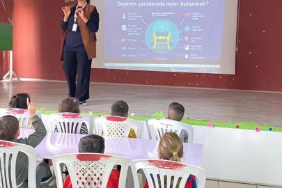 Öğrenciler afetler ve 112 Acil Çağrı Merkezi hakkında bilgilendirildi