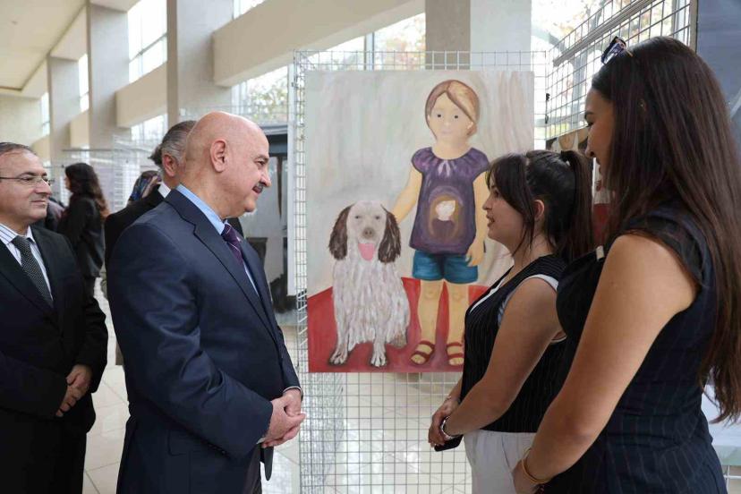 Öğrencilerin ortak eserleri sergilendi