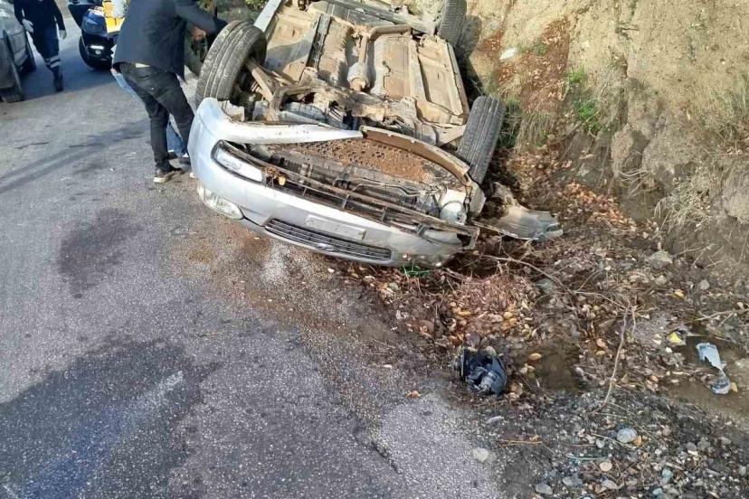Osmaniye’de otomobil şarampole devrildi: 1’i çocuk 6 yaralı