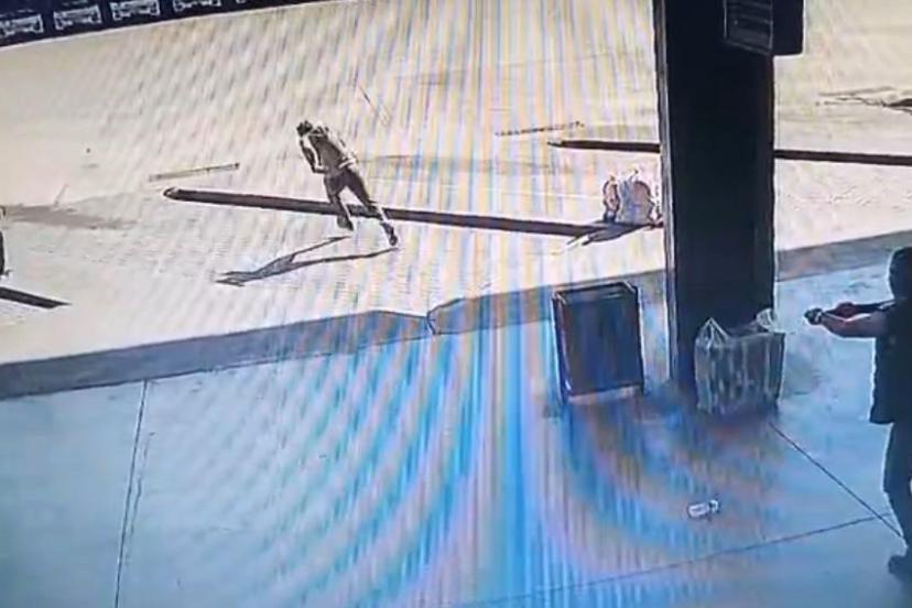 Otogarda yaşanan dehşet kamerada