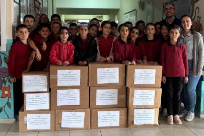 Ozanca’da ortaokulu öğrencilerinden gönüllere dokunan yardım eli