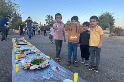 Polis memurundan köy çocuklarına birlik sofrası