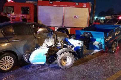 Sakarya’da otomobil ile patpat çarpıştı: 6 yaralı