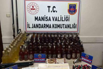 Salihli’de sahte içki operasyonu