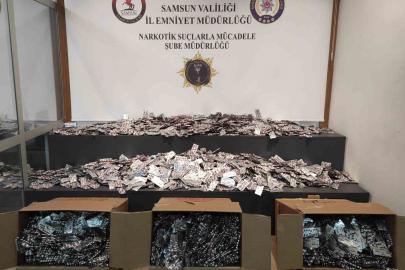 Samsun’da 110 bin uyuşturucu hap ele geçirildi