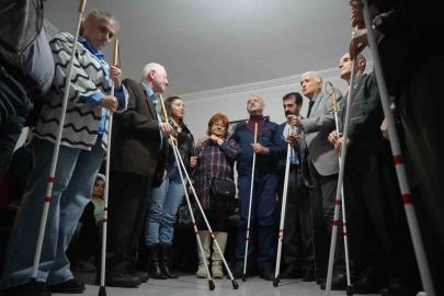 Samsun’da görme engellilere beyaz baston desteği