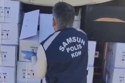 Samsun’da sahte içki operasyonu: 445 litre etil alkol ele geçirildi