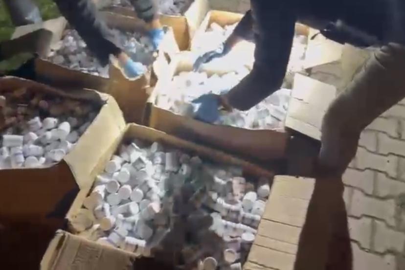 Samsun’da tırdan 153 bin adet uyuşturucu hap çıktı