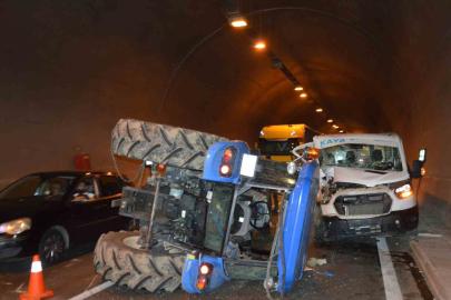 Samsun’da tünelde kaza: 2 yaralı