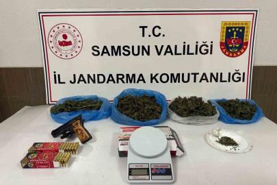 Samsun’da uyuşturucu ve kaçak silah operasyonları: 3 gözaltı