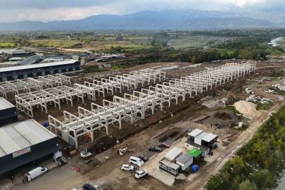 Sanayi sitesinde çalışmalar hız kesmeden devam ediyor
