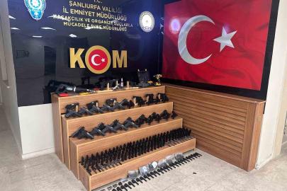 Şanlıurfa’da 37 ruhsatsız silah ele geçirildi: 3 gözaltı