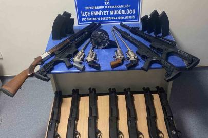 Seydişehir’de usülsüz üretim tüfek sevkiyatına darbe