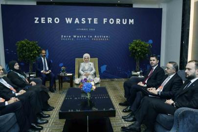 Sıfır Atık Forumu’nda Emine Erdoğan’dan önemli görüşmeler