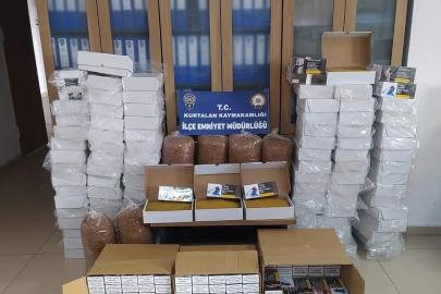 Siirt’te 140 kilo tütün ve 30 bin makaron ele geçirildi