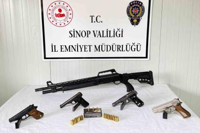 Sinop’ta silah kaçakçılığı operasyonu: 3 gözaltı