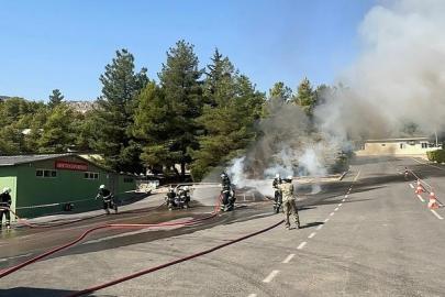 Şırnak’ta askeri personele yangın eğitimi