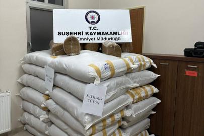 Sivas’ta kaçak tütün operasyonu: 900 kilo kıyılmış tütün ele geçirildi