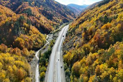Sonbaharla Kastamonu ormanlarının mest eden buluşması