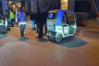 Takla atan elektrikli treeporterde 1 kişi yaralandı