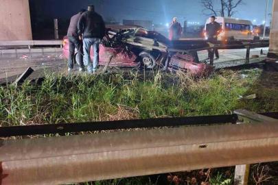 Tekirdağ’da korkunç kazada iki genç hayatını kaybetti