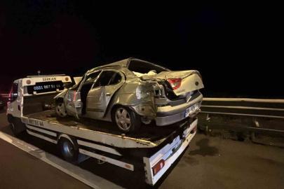 TEM Otoyolu’nda feci kaza: 1’i ağır 3 yaralı