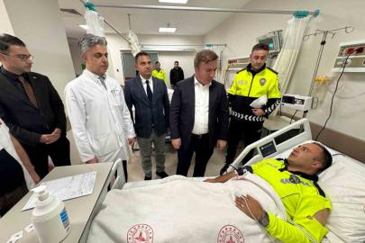 Tercan’da takla atan ekip aracındaki 3 polis memuru yaralandı