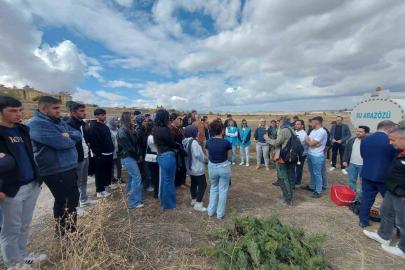 Tomarza MYO öğrencileri yüzlerce fidanı toprakla buluşturdu