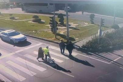 Trafik polisinden örnek davranış